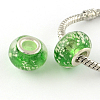 Glow In The Dark Handmade Luminous Style Lampwork Large Hole European Beads LPDL-R007-02D-1