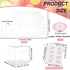 BENECREAT 40Pcs Square PET Clear Party Favor Gift Box DIY-BC0006-41A-2