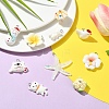 10Pcs 10 Styles Opaque Resin Pendants RESI-YW0005-35-4