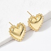 Brass Stud Earrings EJEW-H154-06G-1