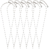 6Pcs 304 Stainless Steel Paperclip Chain Necklaces NJEW-SC0001-57A-P-7