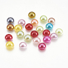 ABS Plastic Imitation Pearl Cabochons SACR-S738-8mm-M-1