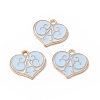 Alloy Enamel Pendants ENAM-H039-03G-B-3