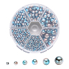 Rainbow Acrylic Imitation Pearl Beads OACR-YW0001-04-A09-1