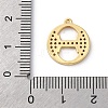 Rack Plating Brass Micro Pave Cubic Zirconia Pendant KK-H449-76G-08-4