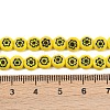 Handmade Millefiori Glass Flat Round Bead Strands LK-P010-06-3