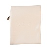 Imitation Leather Jewelry Storage Zipper Bags ABAG-G016-01D-02-2