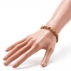 Natural Moss Agate Chip Beads Bracelet for Girl Women BJEW-JB06748-07-3