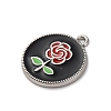 Alloy Enamel Pendants PALLOY-R162-13P-02-2