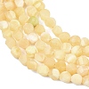 Natural Yellow Jade Beads Strands G-P611-C34-01-4