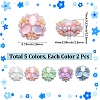 10Pcs 5 Colors Handmade Polymer Clay Beads FIND-SC0015-35-2