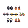 Halloween Theme Resin Cabochons CRES-X0010-07-1
