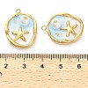 304 Stainless Steel Enamel Pendants STAS-B084-03G-02-3