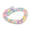 Rainbow Color Dyed Natural Freshwater Shell Beads Strands SHEL-G018-02F-2