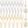 BENECREAT 16 Pairs 4 Style Brass Earring Hooks Sets KK-BC0011-26-1