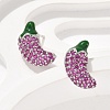 Brass Micro Pave Cubic Zirconia Stud Earrings EJEW-Q015-13P-02-4