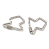 304 Stainless Steel Screw Carabiner Lock Charms STAS-C092-04C-P-2