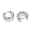 Tarnish Resistant 201 Stainless Steel Huggie Hoop Earrings EJEW-O095-05-01-2