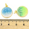 Brass Enamel Pendants KK-S401-07G-3