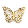 Rack Plating Brass Micro Pave Cubic Zirconia Pendants KK-Z071-79G-02-1