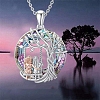 Alloy Rhinestone Pendants Necklace PW-WG02DFE-04-1