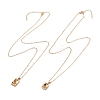 Rack Plating Alloy Pendant Necklaces Sets NJEW-B081-02-1