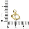 Brass Micro Pave Claer Cubic Zirconia Charms KK-H475-47G-3