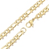Men's 201 Stainless Steel Figaro Chains Necklace NJEW-N050-A08-5-50G-2