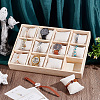 12 Grids Wooden Bracelet Organizer Display Trays BDIS-WH0006-010-4