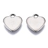 Non-Tarnish 201 Stainless Steel Charms STAS-R116-012D-P-2