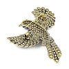 Alloy Rhinestone Lapel Pin Brooches for Backpack Clothes RB-CBA2419-02G-02-2