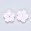Transparent Single Face Spray Painted Glass Beads GLAA-S190-006B-02-2
