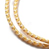 Polyester Cord Braided Necklace Makings MAK-L043-03G-32-2