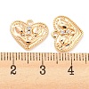 Brass Micro Pave Cubic Zirconia Pendants KK-E090-12G-3