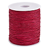 1 Roll 100 Yards Round Nylon Braided Thread NWIR-PH0002-22A-1