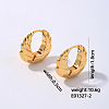 Geometric Hollow Earrings Women Stainless Steel Winter Ear Studs Fashion UN3143-1-1