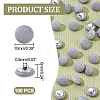  100Pcs 1-Hole Aluminum Buttons DIY-NB0007-77A-2