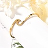 Ion Plating(IP) 304 Stainless Steel Cuff Bangles LS-BJEW-G611-01G-6