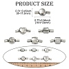 6Pcs 6 Styles 304 Stainless Steel Box Clasps STAS-CJ0002-72-2