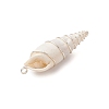 Copper Wire Wrapped Natural Spiral Shell Big Pendants PALLOY-JF03397-01-5