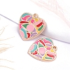 Bohemia Style Alloy Enamel Pendants PW-WGC439E-01-1