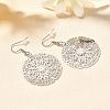 304 Stainless Steel Dangle Earrings EJEW-R015-01P-04-3