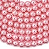 Eco-Friendly Glass Pearl Beads Strands HY-A008-8mm-RB109-3