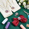 4Pcs 2 Colors Alloy Rhinestone Cufflinks HJEW-NB00215-4