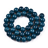 Opaque Solid Color Glass Beads Strands X-GLAA-T032-P8mm-14-2