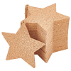 BENECREAT Softwood Star Cup Mats DJEW-BC0001-07-1