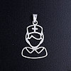 Tarnish Resistant 201 Stainless Steel Pendants STAS-T046-JN268-1-1
