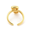 Brass Letter Open Cuff Rings for Women RJEW-G313-01F-G-3