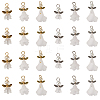  30Pcs 6 Styles Angel Frosted Acrylic Pendants FIND-TA0002-86-9