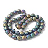 Electroplated Synthetic Non-magnetic Hematite Beads Strands G-S382-01C-4
